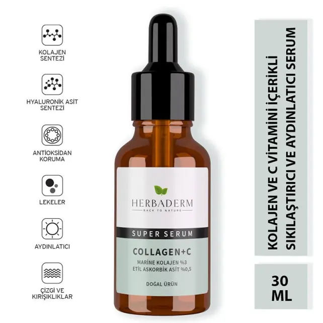 Herbaderm Collagen C - Cilt Bakım Serumu 30ml - 2