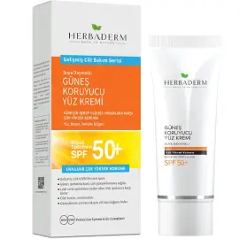 Herbaderm Güneş Koruyucu Yüz Kremi 75ml - 1