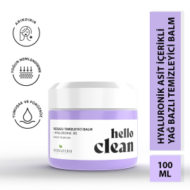 Herbaderm Hello Clean Hyaluronik 3D - Yağ Bazlı Temizleyici Balm 100ml - 2