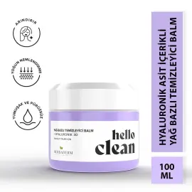 Herbaderm Hello Clean Hyaluronik 3D - Yağ Bazlı Temizleyici Balm 100ml - 2