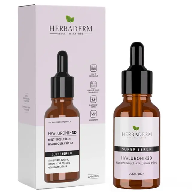 Herbaderm Hyaluronik Asit 3D Cilt Bakım Serumu 30ml - 2