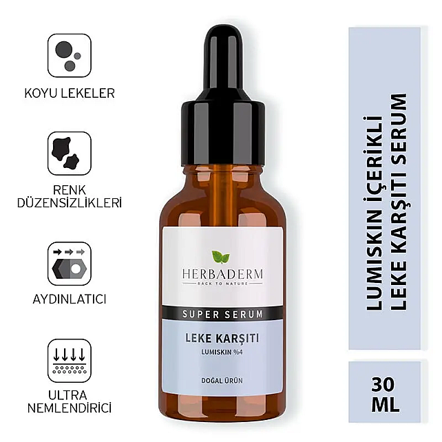 Herbaderm Leke Karşıtı Cilt Bakım Serumu 30ml - 2