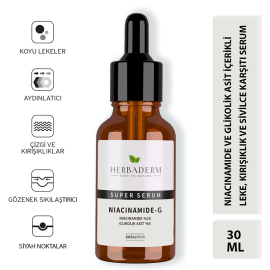 Herbaderm Niacinamide-G - Cilt Bakım Serumu 30ml - 5