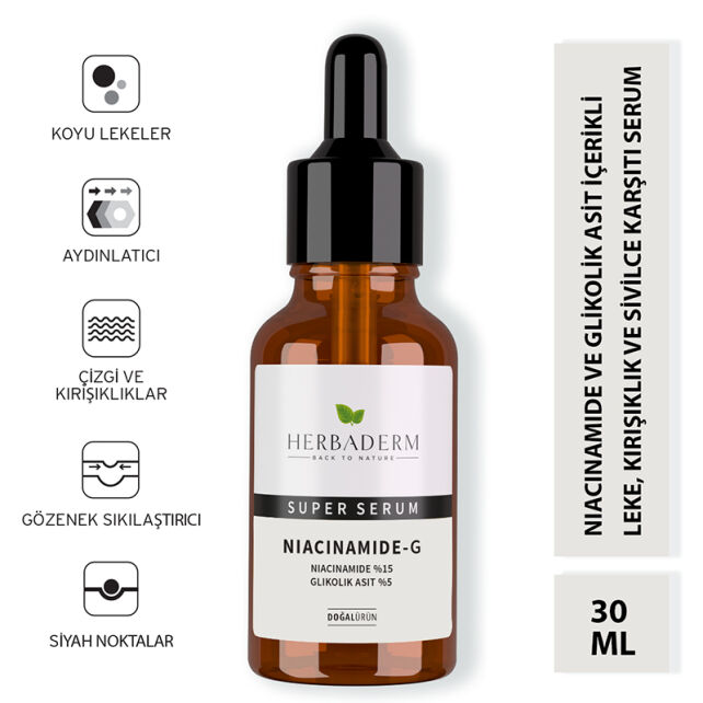 Herbaderm Niacinamide-G - Cilt Bakım Serumu 30ml - 5