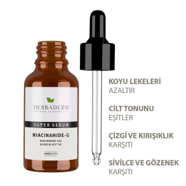 Herbaderm Niacinamide-G - Cilt Bakım Serumu 30ml - 3