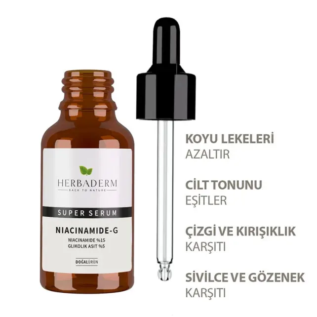 Herbaderm Niacinamide-G - Cilt Bakım Serumu 30ml - 3