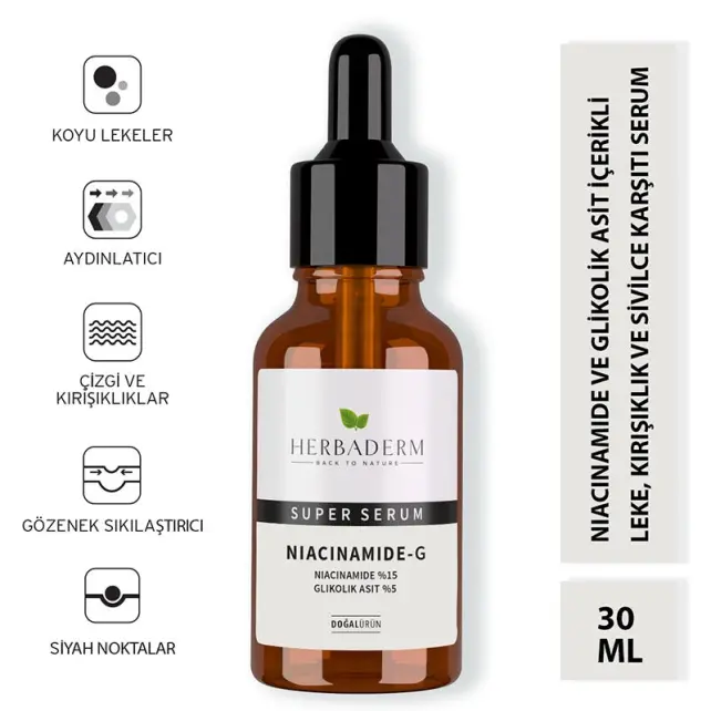 Herbaderm Niacinamide-G - Cilt Bakım Serumu 30ml - 5