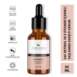 Herbaderm Retinol E - Yaşlanma Karşıtı Serum 30ml - 5