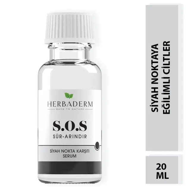 Herbaderm S.O.S - Siyah Nokta Karşıtı Serum 20ml - 3