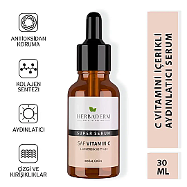 Herbaderm Saf C Vitamin Cilt Bakım Serumu 30ml - 5