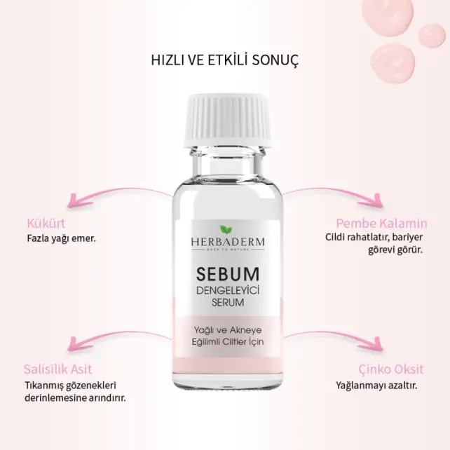 Herbaderm Sebum Dengenleyici Serum 20ml - 4