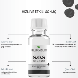 Herbaderm S.O.S S - Siyah Nokta Karşıtı Serum 20ml - 4