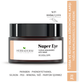 Herbaderm Super Eye - Yoğun Nemlendirici Göz Kremi 20ml - 3