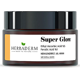 Herbaderm Super Glow - Nemlendirici Jel Krem 50ml - Herbaderm