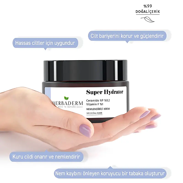 Herbaderm Super Hydrator Nemlendirici Krem 50ml - 5
