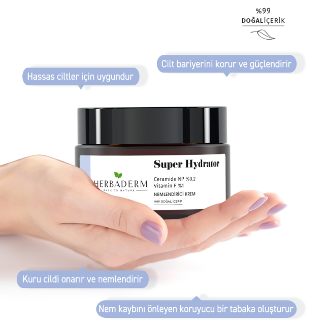 Herbaderm Super Hydrator Nemlendirici Krem 50ml - 5