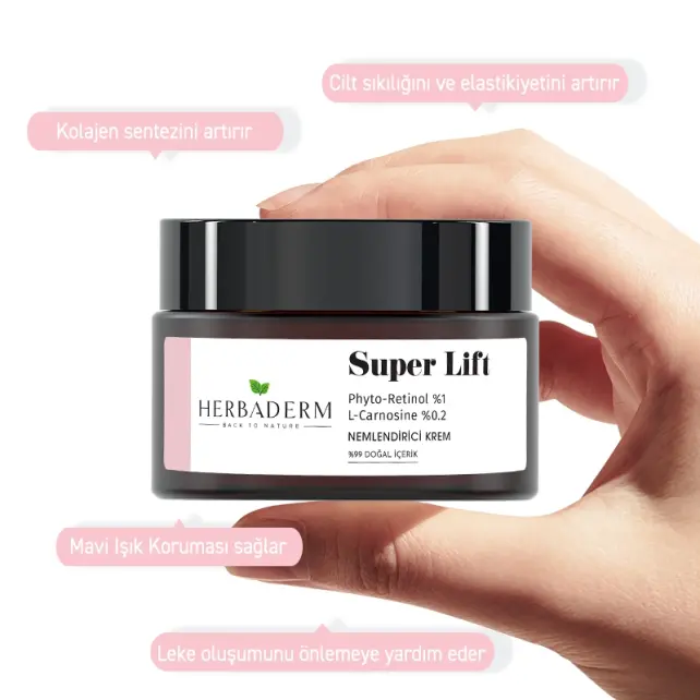 Herbaderm Super Lift - Nemlendirici Krem 50ml - 5