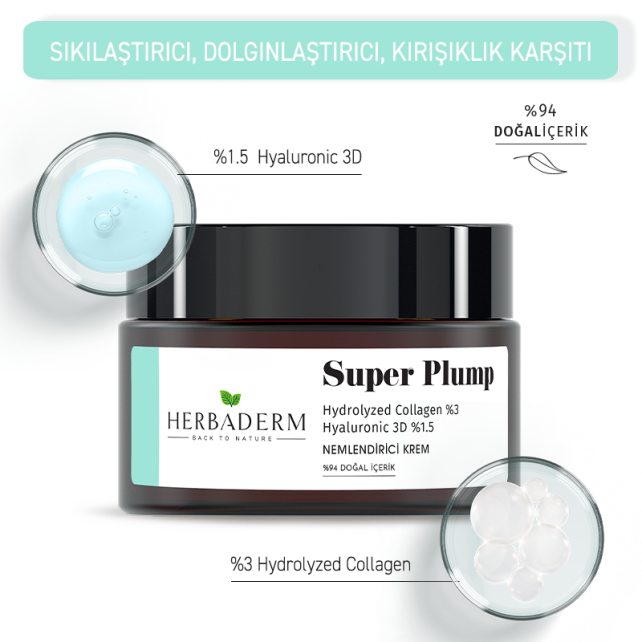 Herbaderm Super Plump - Nemlendirici Krem 50ml - 4
