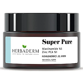 Herbaderm Super Pure Nemlendirici Jel Krem 50ml - Herbaderm