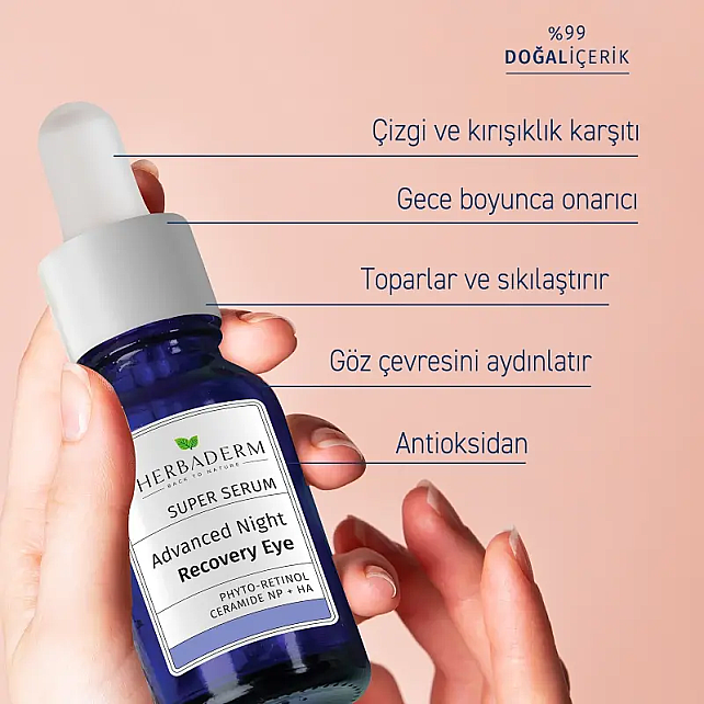 Herbaderm Super Serum Advanced Night Recovery Eye - Göz Çevresi Gece Serumu 20ml - 5