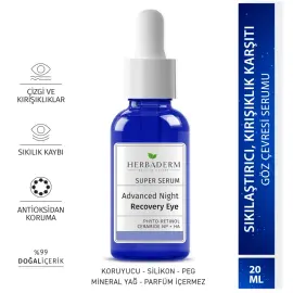 Herbaderm Super Serum Advanced Night Recovery Eye - Göz Çevresi Gece Serumu 20ml - 2