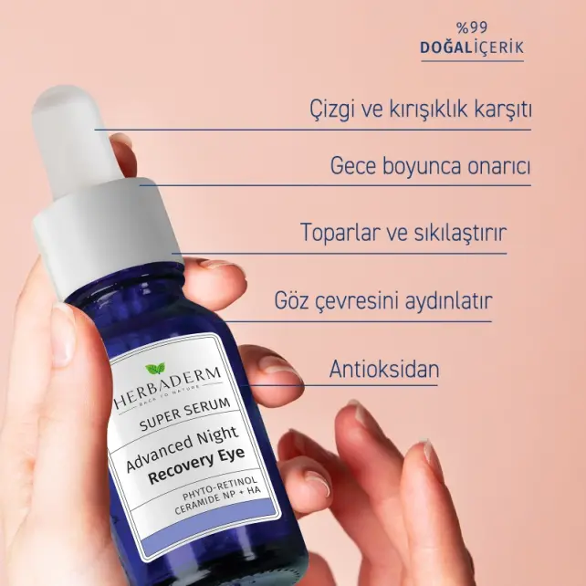 Herbaderm Super Serum Advanced Night Recovery Eye - Göz Çevresi Gece Serumu 20ml - 5