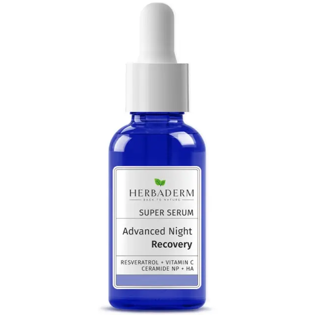 Herbaderm Super Serum Advanced Night Recovery - Onarıcı Etkili Gece Serumu 30ml - 1