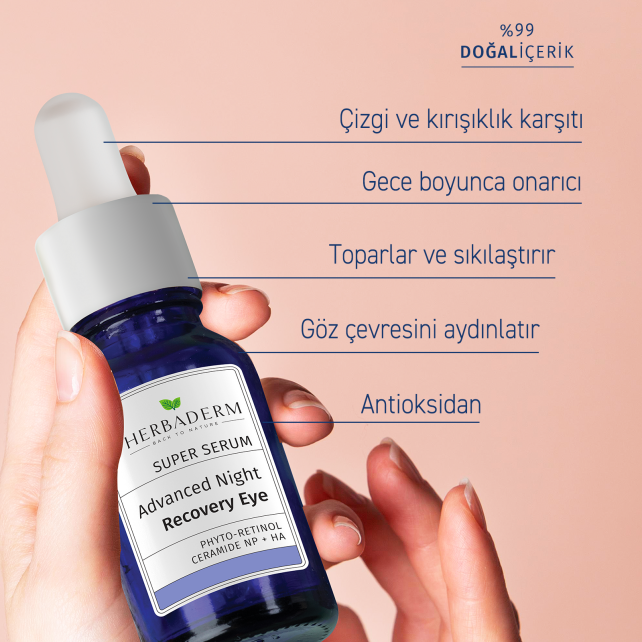 Herbaderm Super Serum Advenced Night Recovery Eye - Göz Çevresi Gece Serumu 20ml - 5