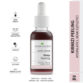 Herbaderm Super Serum Deep Peeling - Aydınlatıcı Yüz Peelingi 30ml - 2