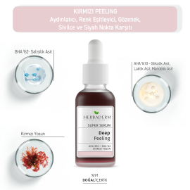 Herbaderm Super Serum Deep Peeling - Aydınlatıcı Yüz Peelingi 30ml - 3
