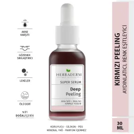 Herbaderm Super Serum Deep Peeling - Aydınlatıcı Yüz Peelingi 30ml - 2