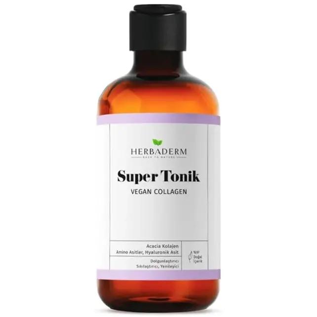 Herbaderm Vegan Collagen Super Tonik - Dolgunlaştırıcı Etkili Tonik 250ml - 1