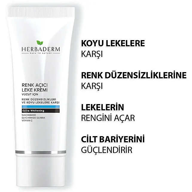 Herbaderm Vücut Beyazlatıcı Krem 60ml - 2