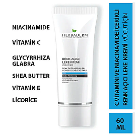Herbaderm Vücut Beyazlatıcı Krem 60ml - 4