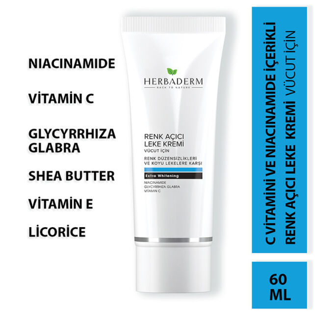 Herbaderm Vücut Beyazlatıcı Krem 60ml - 4