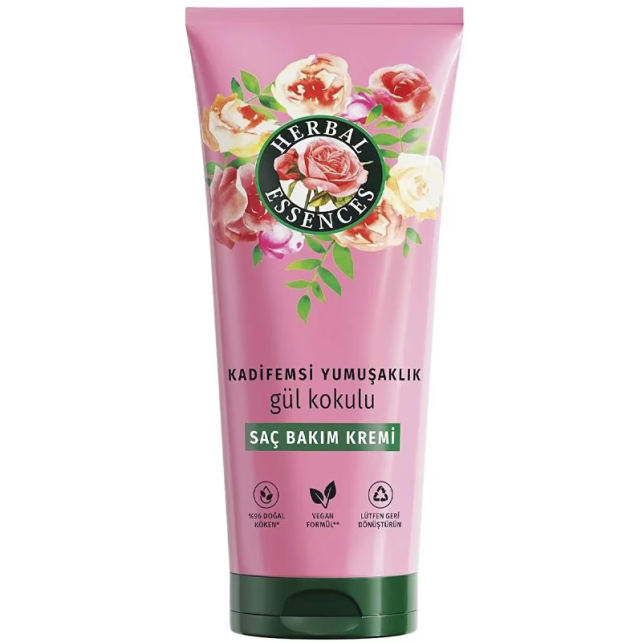 Herbal Essences Kadifemsi Yumuşaklık Gül Kokulu Saç Bakım Kremi 250ml - 1