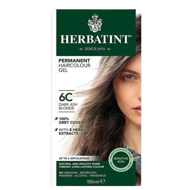 Herbatint Soin Colorant Permanent - Bitkisel İçerikli Saç Boyası No: 06C Dark Ash Blonde - 1