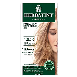 Herbatint Soin Colorant Permanent - Bitkisel İçerikli Saç Boyası No: 10DR Light Copperish Gold - Herbatint