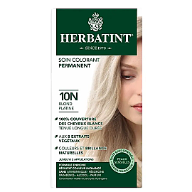 Herbatint Soin Colorant Permanent - Bitkisel İçerikli Saç Boyası No: 10N Platinum Blonde - Herbatint