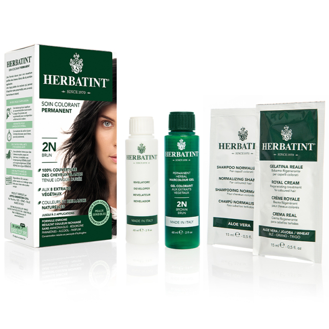 Herbatint Soin Colorant Permanent - Bitkisel İçerikli Saç Boyası No: 2N Brown - 3