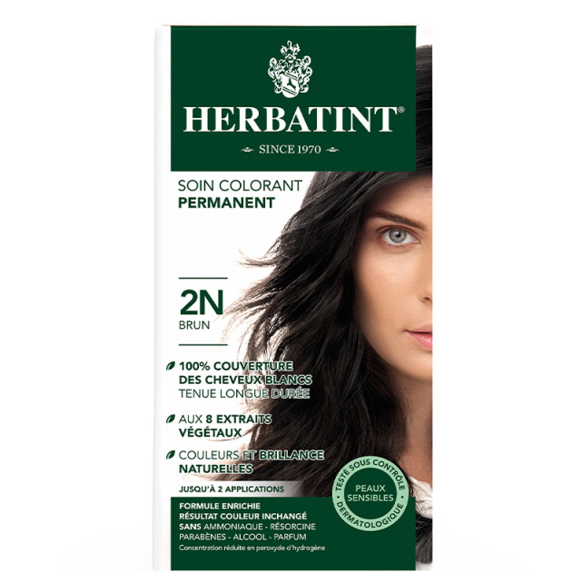 Herbatint Soin Colorant Permanent - Bitkisel İçerikli Saç Boyası No: 2N Brown - 1