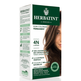 Herbatint Soin Colorant Permanent - Bitkisel İçerikli Saç Boyası No: 4N Chatain - 2