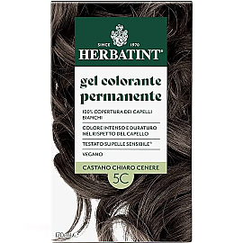 Herbatint Soin Colorant Permanent - Bitkisel İçerikli Saç Boyası No: 5C Light Ash Chestnut - Herbatint