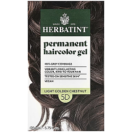 Herbatint Soin Colorant Permanent - Bitkisel İçerikli Saç Boyası No: 5D Light Golden Chestnut - Herbatint
