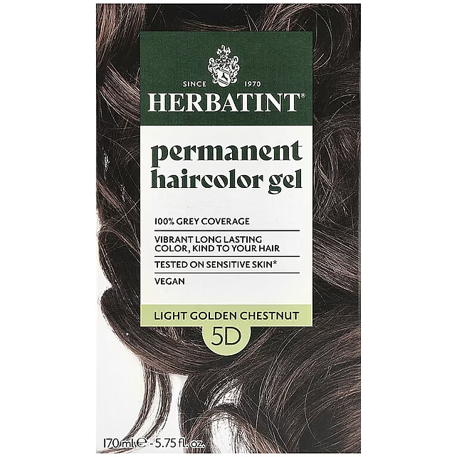Herbatint Soin Colorant Permanent - Bitkisel İçerikli Saç Boyası No: 5D Light Golden Chestnut - 1