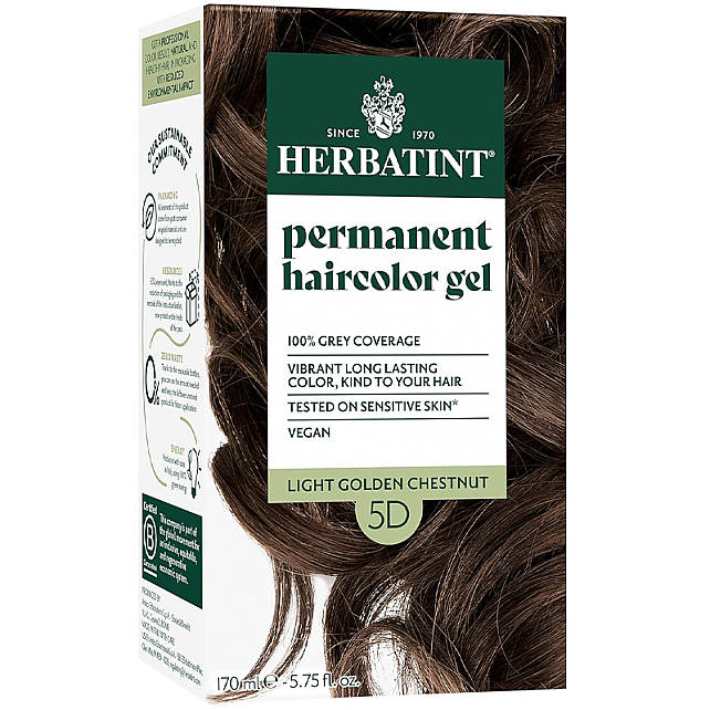Herbatint Soin Colorant Permanent - Bitkisel İçerikli Saç Boyası No: 5D Light Golden Chestnut - 2