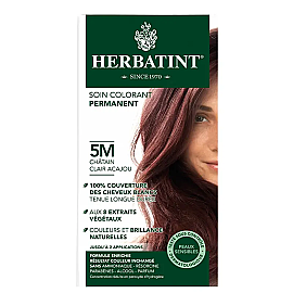 Herbatint Soin Colorant Permanent - Bitkisel İçerikli Saç Boyası No: 5M Chatain Clair Acajou - Herbatint