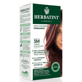 Herbatint Soin Colorant Permanent - Bitkisel İçerikli Saç Boyası No: 5M Chatain Clair Acajou - 2
