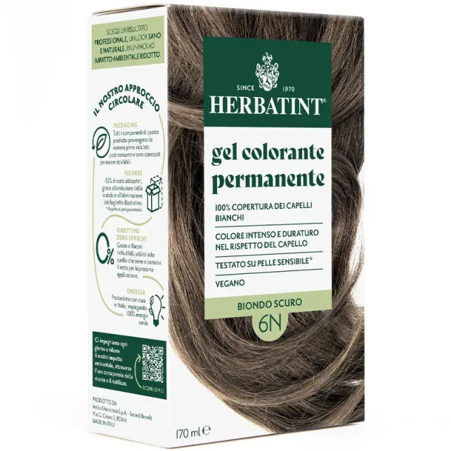 Herbatint Soin Colorant Permanent - Bitkisel İçerikli Saç Boyası No: 6N Dark Blonde - 2