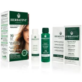 Herbatint Soin Colorant Permanent - Bitkisel İçerikli Saç Boyası No: 7D Golden Blonde - 3